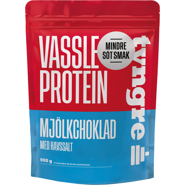 Tyngre Vassle Mjölkchoklad med Havssalt Mindre Söt Smak 900g