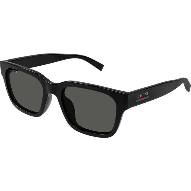 Gucci Man GG1857S 001 Solglasögon Injicerad Svart Grå Fyrkantig