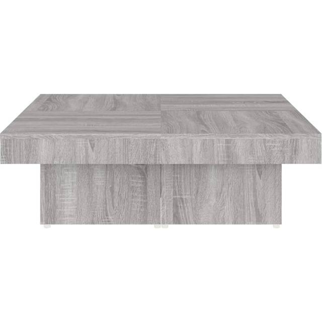 vidaXL Coffee Table Grey Sonoma 90x90x28 cm Engineered Wood