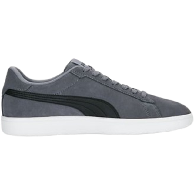 PUMA Herr Smash 3.0 Sneaker, Grå kakel Puma svart Puma vit, 37.5 EU