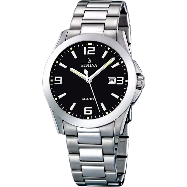 Festina Herrklocka F16376-4 Dress Svart/Stål Ø40 mm