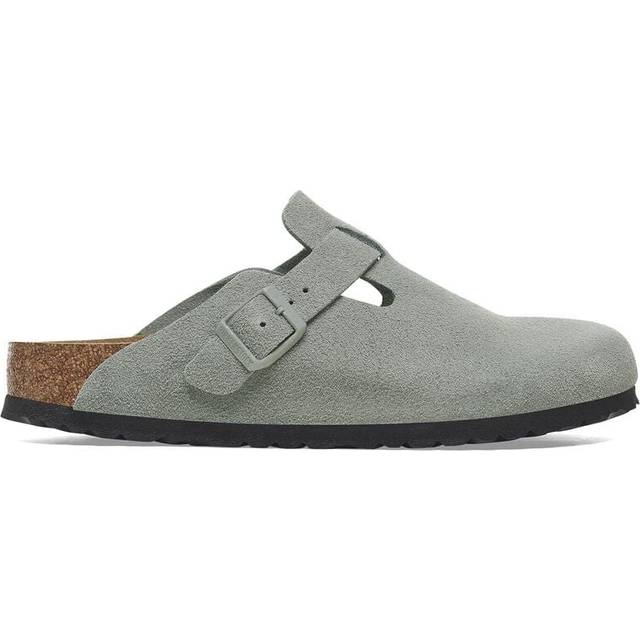 Clogs Birkenstock Boston Suede Leather - Beige