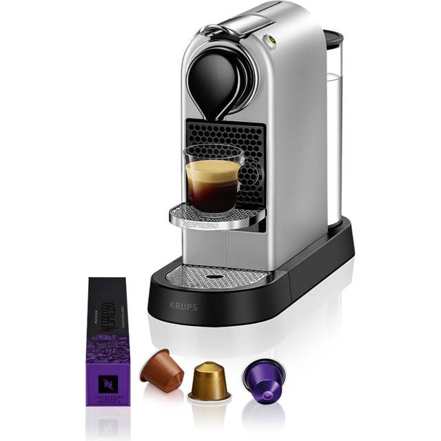 Nespresso KRUPS Citiz XN741B40 Pod Coffee Machine-Silver, 1260 W, 1 Liter
