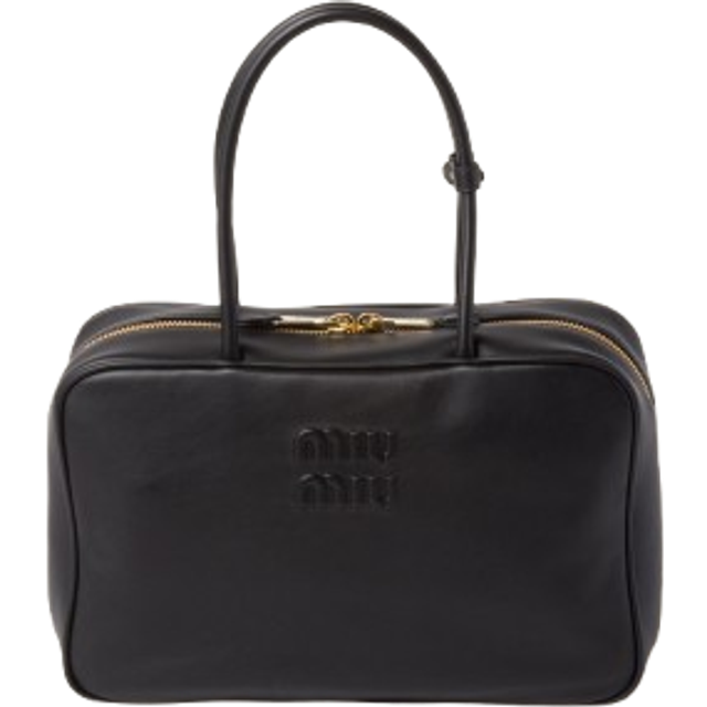 Miu Miu `Beau` Leather Bag - Black   - UNIQUE