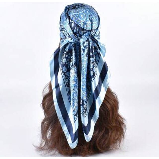 SHEIN 1pc Women&#39;s Vintage Woven Cashew Printed Scarf, Versatile Large Square Scarf For Sun Protection, Fashionable Travel, Party, Casual Occasions
