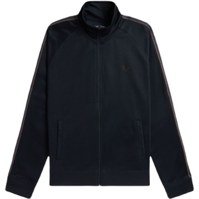 Sweat jacket Fred Perry Contrast Tape - Bleu - 2XL