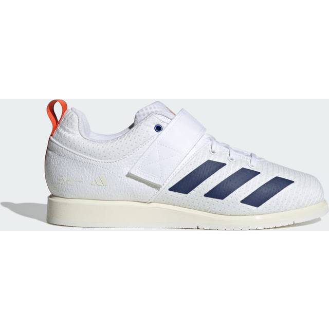 Powerlift 5 Weightlifting Shoes - Cloud White / Dark Blue / Royal Blue - 4.5