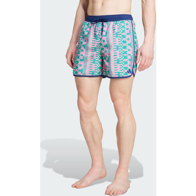 adidas Tom Daley Swim Shorts - Lucid Pink / Dark Blue - 2XL