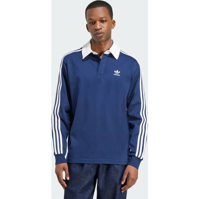 T-shirt adidas Adicolor Rugby Polo Shirt Night Indigo/ White M (M)