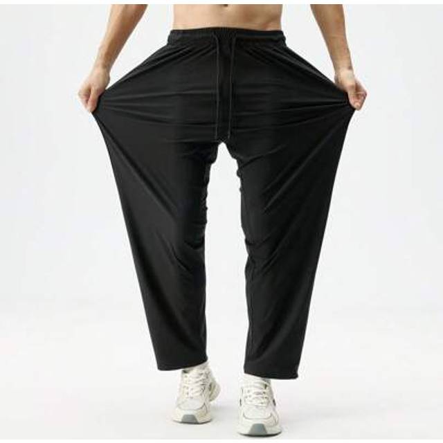 SHEIN Men&#39;s Plus Size Lightweight Loose Fit Casual Pants, Breathable Sports Trousers, Spring/Summer