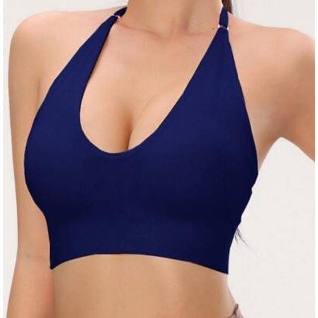 SHEIN 1pc Women Racerback Sports Bra, Comfortable Fitness Yoga Activewear
