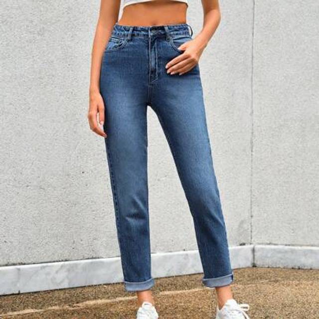 SHEIN High Waist Mom Fit Jeans