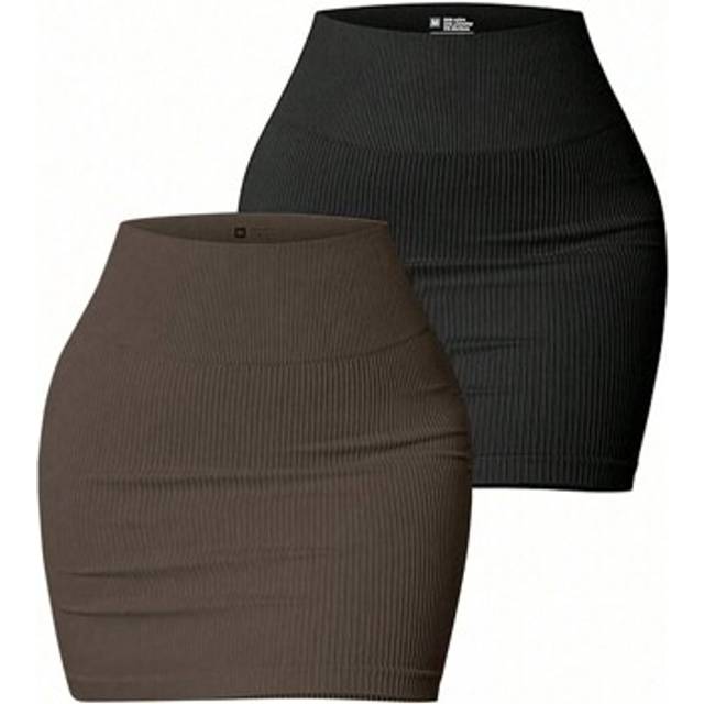 SHEIN Solid Color High Waist Seamless Athletic Skirttennis Skirt