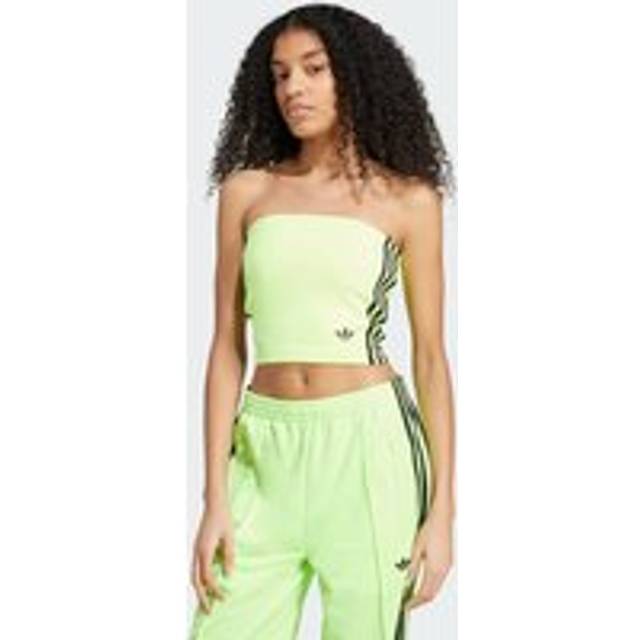 Adicolor 3-Stripes Tube Top - Signal Green / Black - XS