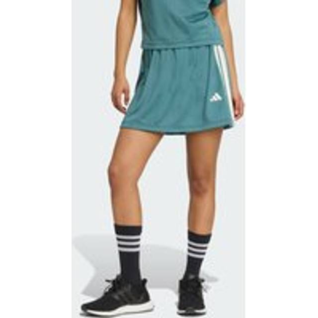 Stadium 3-Stripes tennisinspirerad jacquardkjol med shorts - Preloved Teal / Off White