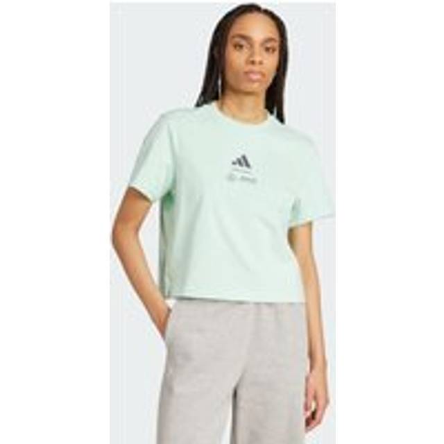 adidas Mercedes - Amg Petronas Formula One Team Premium Woven Crop T-shirt (Small)