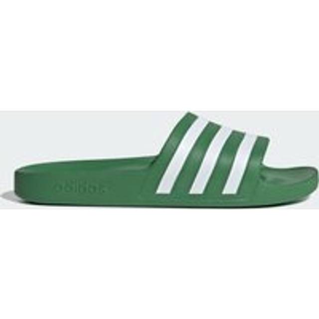 Adilette Aqua Slides - Preloved Green / Cloud White / Preloved Green - 8