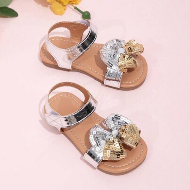 SHEIN Summer New Design Girls Fashion Casual Infant Beach Flat Sandals
