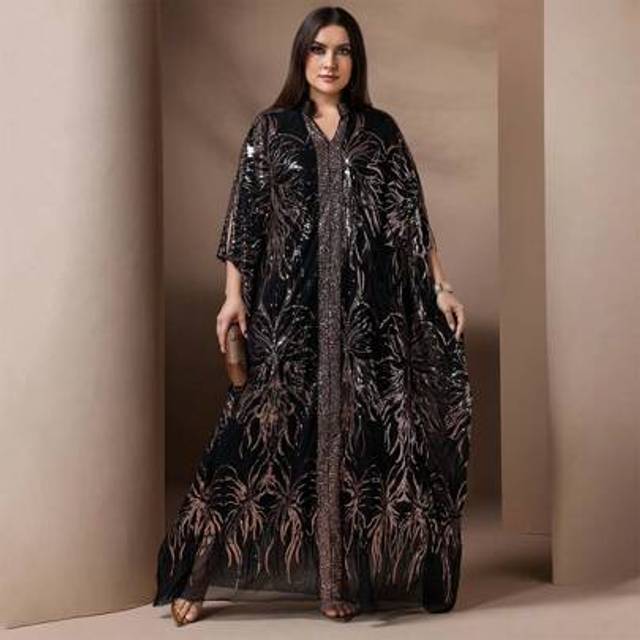 SHEIN Plus Size Women Sequin Mesh Formal Gown Dress Party Dress Wedding Guest Dress Prom Dress