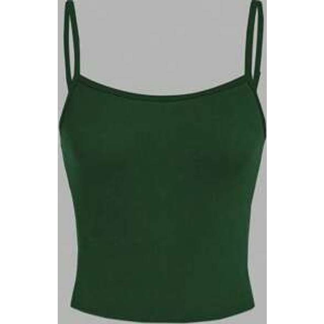 SHEIN Women&#39;s Olive Green Casual Sexy Camisole Top, Suitable For Summer