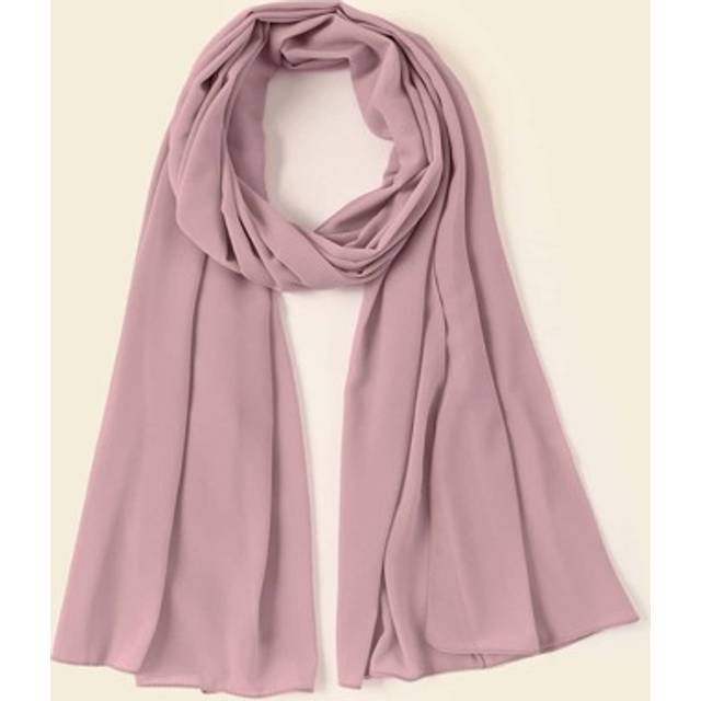 SHEIN 1pc Lady Beach Accessories Solid Color Chiffon Beach Shawl Sunscreen Scarf Suitable For Daily Use Headband Soft Hijab Abaya Accessories Veiled Clothes