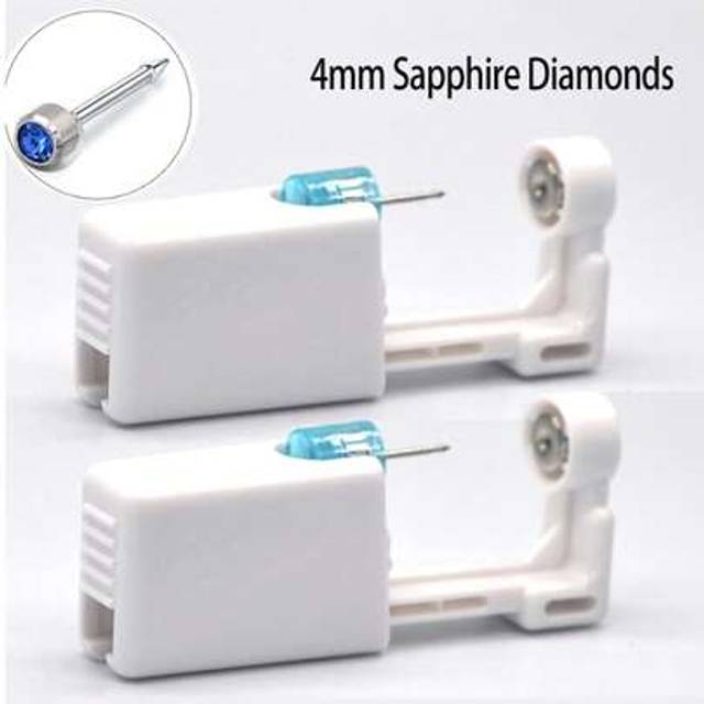 SHEIN 1-24pcs Disposable Sterile Ear Piercing Kit, Cartilage Tragus Helix Piercing Gun No Pain Piercer Tool Machine Set Stud Jewelr