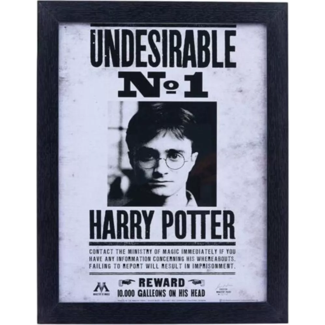 "Harry Potter ""Undesirable No 1"" Framed Print, 30 x 40 cm"