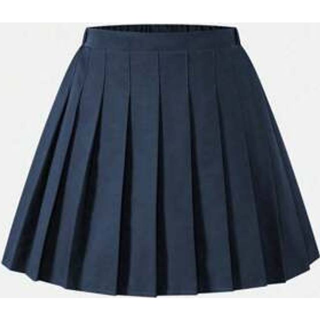 SHEIN 2-In-1 Teen Girls (Women) High Waist Pleated Skirt With Safety Shorts, Versatile Skirt Pants Combo, Suitable For Pairing With Blouse, Long/Short Sleev