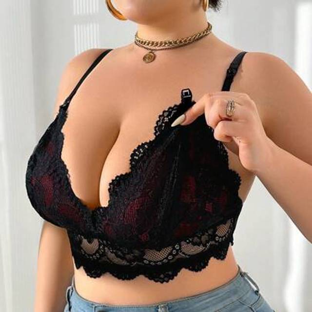 SHEIN Plus Size Maternity Nursing Bra, Minimalist & Fashionable, Suitable For Summer