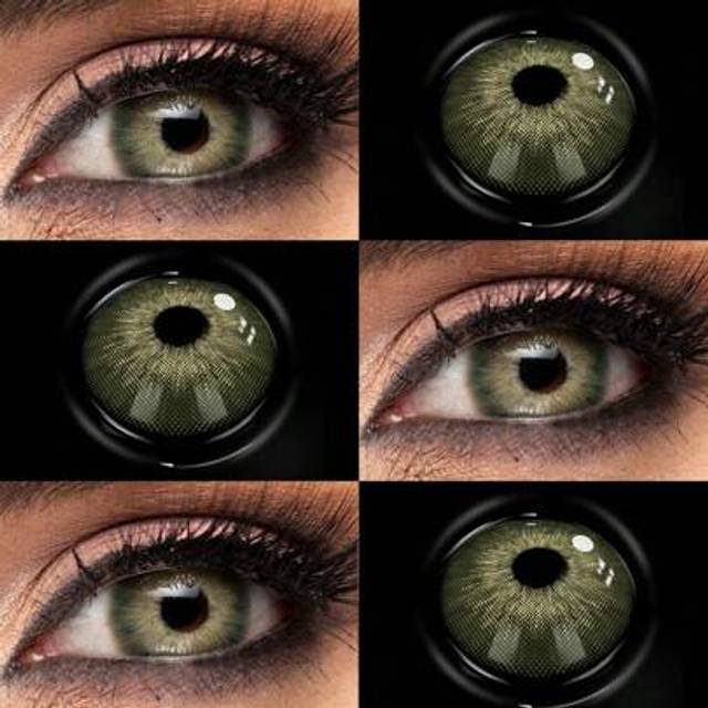 SHEIN 1 Pair Colorful Soft Daily Disposable Contact Lenses, 14.5mm Size, Suitable For Daily Use And Dates