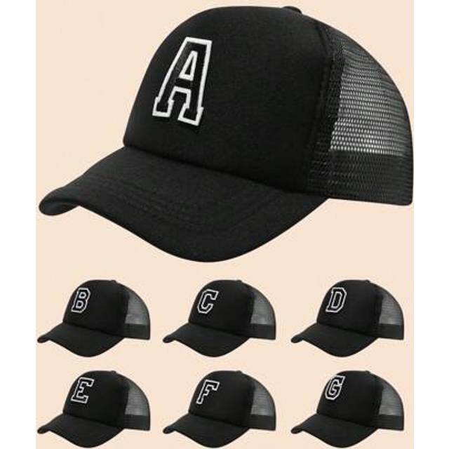 SHEIN 1pc Children 26 Letters Mesh Baseball Cap, Toddler Boys Girls Sun Protection Hat For Outdoor Daily Wear