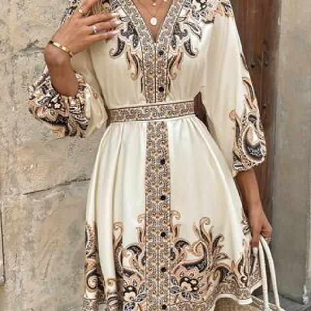TEMU Women's Fashion Printed Dress