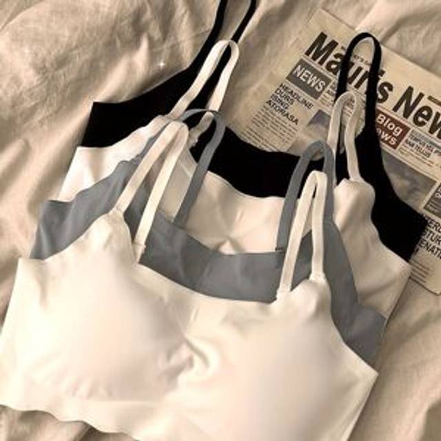 TEMU 4pcs Seamless Sports Push-up Bra With Underwire, One-piece Backless Camisole For S, Runs Small - Please Choose A