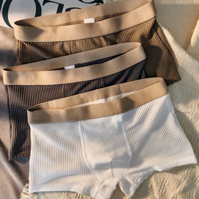 TEMU A Set Of 3 Stylish And Comfortable Men's Boxers, Designed For With A .