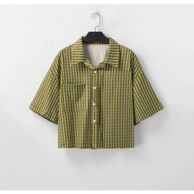 SHEIN Men&#39;s Short Plaid Short Sleeve Button Down Loose Casual Shirt