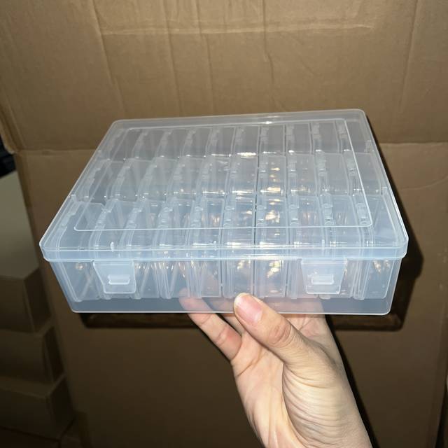 TEMU 30pcs Clear Plastic Jewelry Organizer Box With Compartments – , Beads, And Small Accessories, For Easy Visibility, Jewelry Storage | Grid Compartment Layout | Storage, Jewelry Organizer Storage