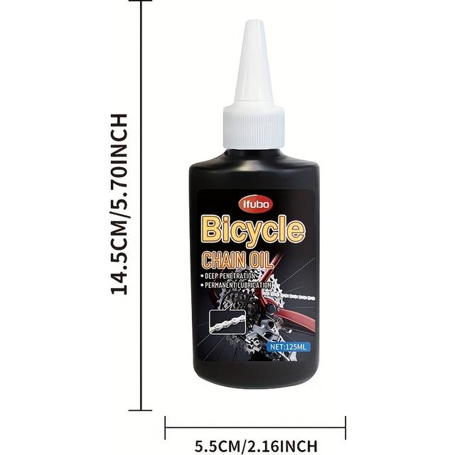 TEMU 125ml Lfubo Bicycle Chain Lubricant - Protection For Mountain/road Bike Chains & Fork, Long-lasting Lubrication, Deep Penetrating Formula, Outdoor Cycling Accessories