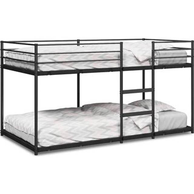 vidaXL Bunk Bed without Mattress Black 75x190 cm Steel