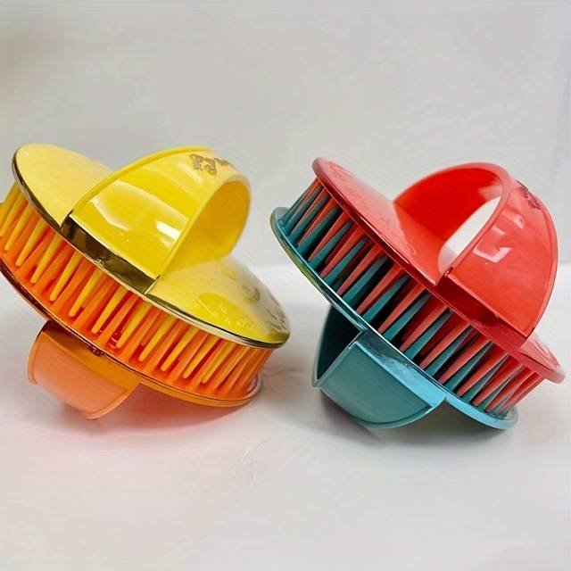 TEMU Silicone Scalp Massager & Shampoo Brush - Gentle Exfoliating Hair And Scalp Cleanser, Home Use