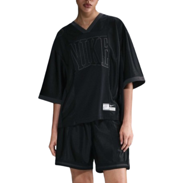 Jersey Nike Sportswear Street Women's Oversized Short-Sleeve Graphic Jersey Black/ Anthracite M (M)