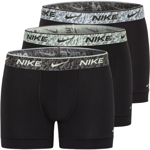 Pack of 3 Signatures Hipsters in Plain Cotton - Black/Grey Waistband - XS