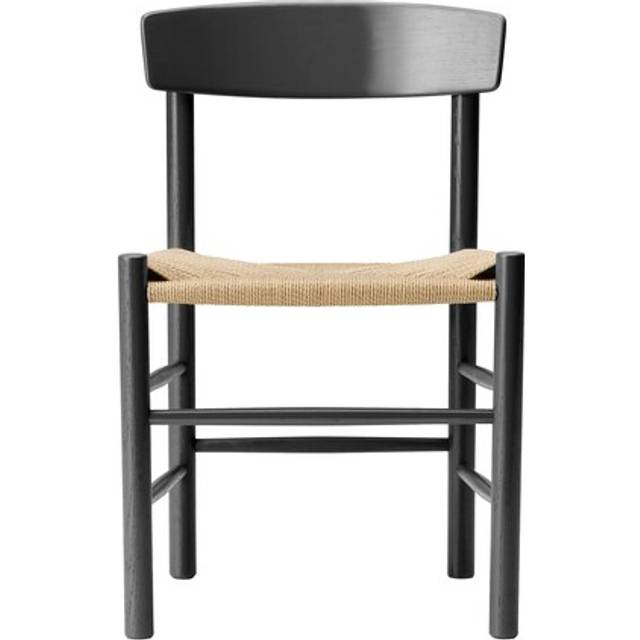Fredericia Furniture - J39 Mogensen Chair 3239 by Børge Mogensen - Matstol - Black Beech / Natural Paper Cord - W48,5 x D42,5 x H77x SH46,5 cm
