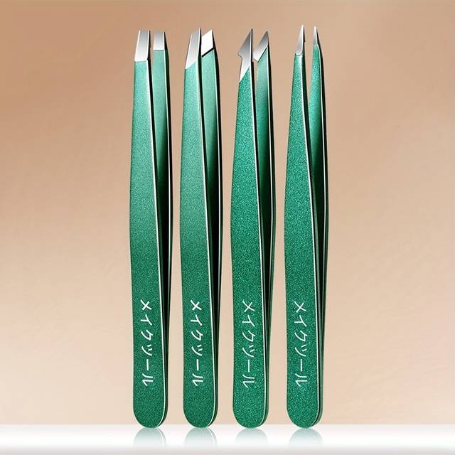 TEMU Ultra Thin Tweezer Head - Precision Eyebrow Tweezers For Women - Stainless Steel - No Fragrance - Suitable For Fine Hair