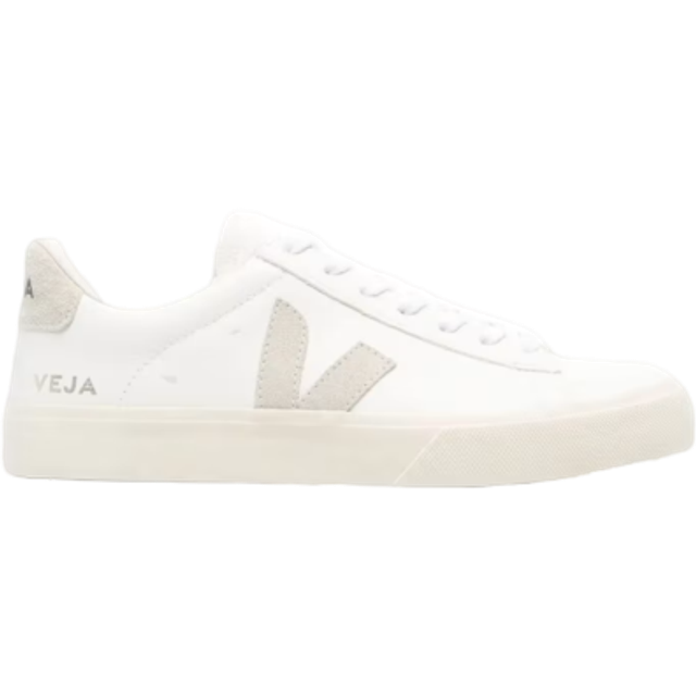 VEJA Campo Chromefree Leather Extra White Natural Trainers Size: 35, C