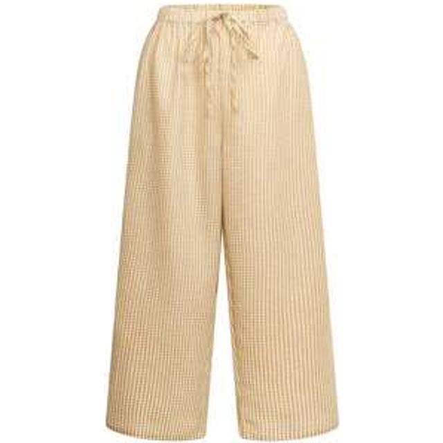 SHEIN Coachella Festival Rave Outfits | Plus Size Striped Palazzo Pants With Pockets, Bohemian Beach Vacation Wide Leg Trousers, Women&#39;s Summer 2025 Casual