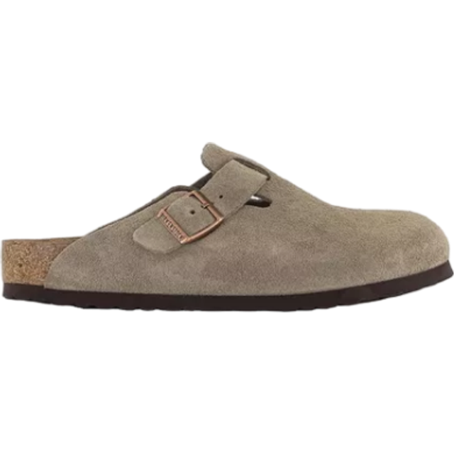 Birkenstock Mens Boston Clog Taupe In Brown, 8