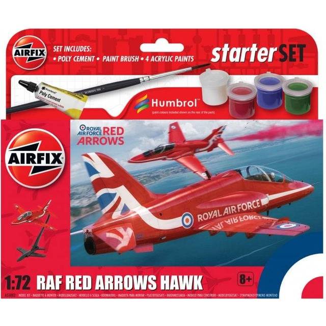 Airfix Starter Set - Red Arrows Hawk