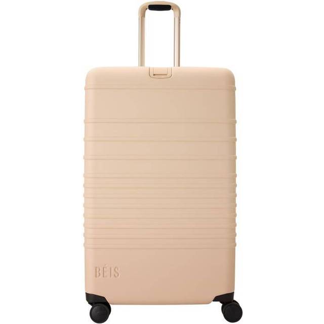 Beis in Beige the Large Check-in Roller Four-wheel Shell Suitcase 79.5cm X 50cm - In Beige