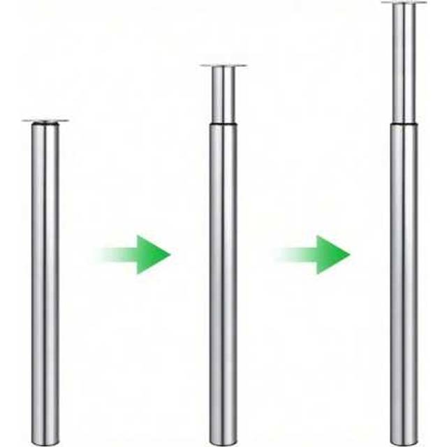 SHEIN Table Legs Breakfast Bar Leg 710-1100mm Adjustable DIY Metal Folding Desk Legs Kitchen Worktop Loft Legs For Furniture Table Coffee Table Dining Table