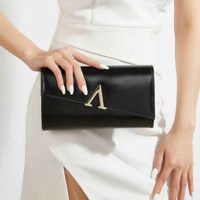 SHEIN Glitter Bling,Luxury, Shiny Envelope Clutch Bag With Thin Cross Textured Hardware Pu For Women, Comes With Metal Chain For Wedding, Party, Dance, Birt